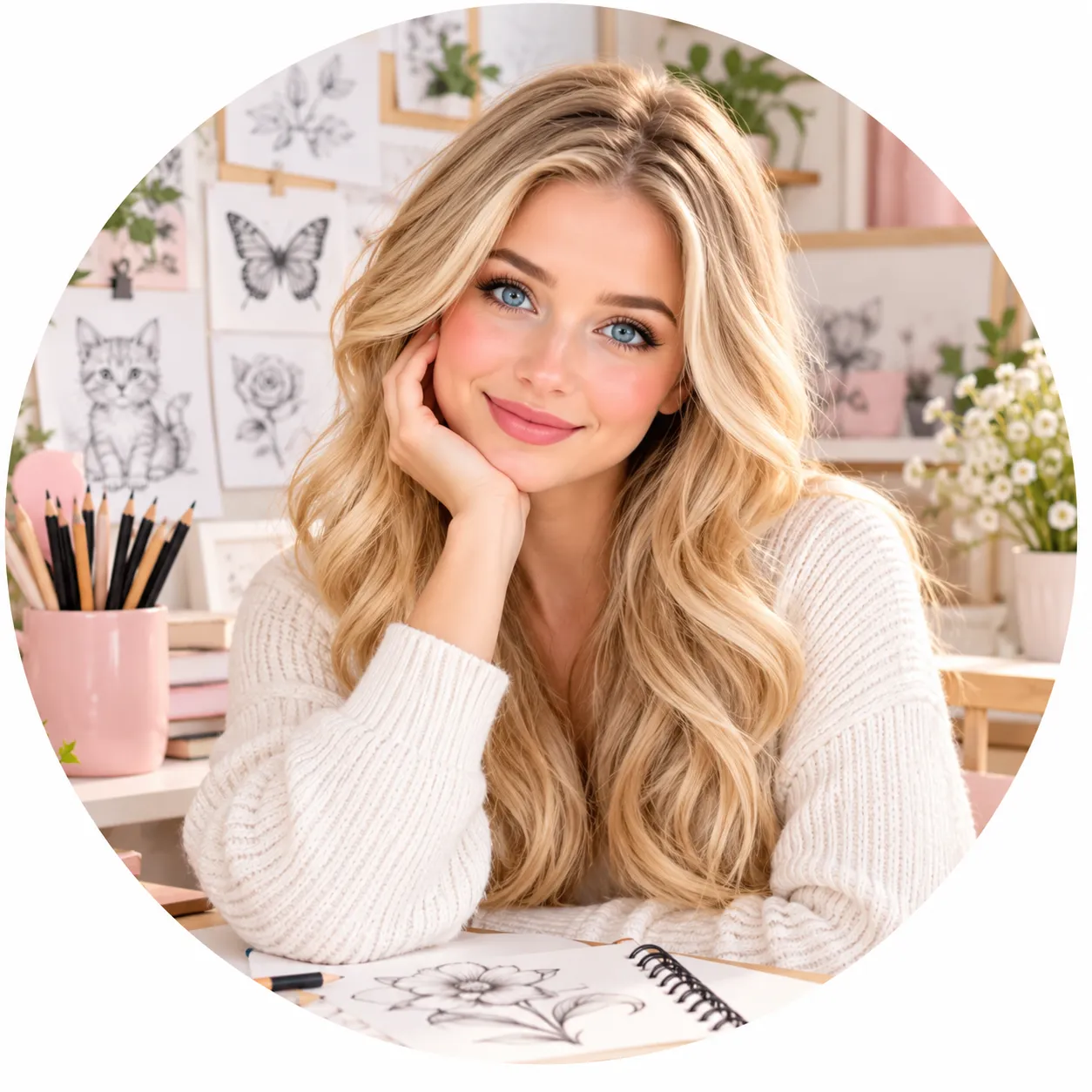 Evelyn Rose, artist and author at Drawrizz